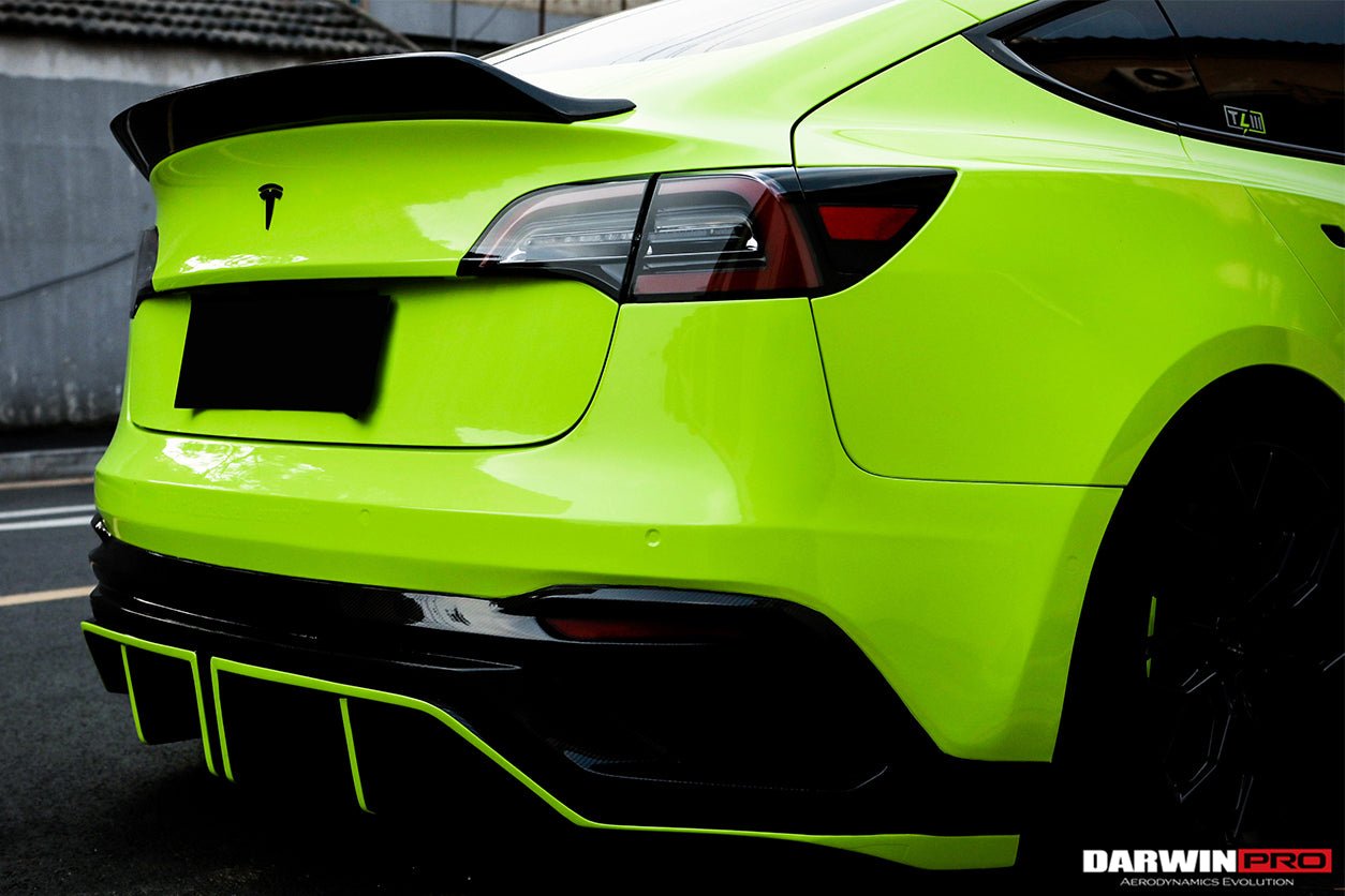 2017 - 2020 Tesla Model 3 IMP Performance Partial Carbon Fiber Rear Bumper