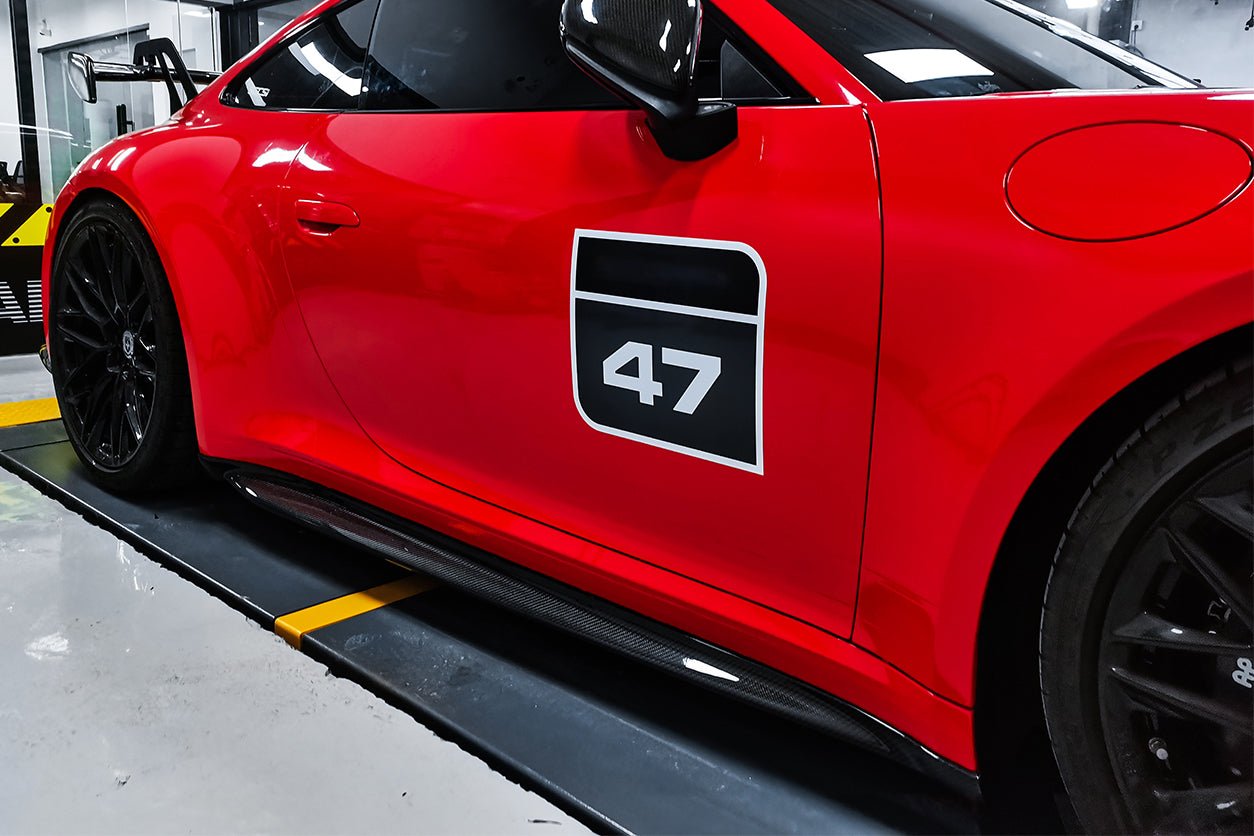2019 - 2024 Porsche 911 992 Carrera & S & 4 & 4S & Targa & Cabriolet GT3 Style Side Skirts