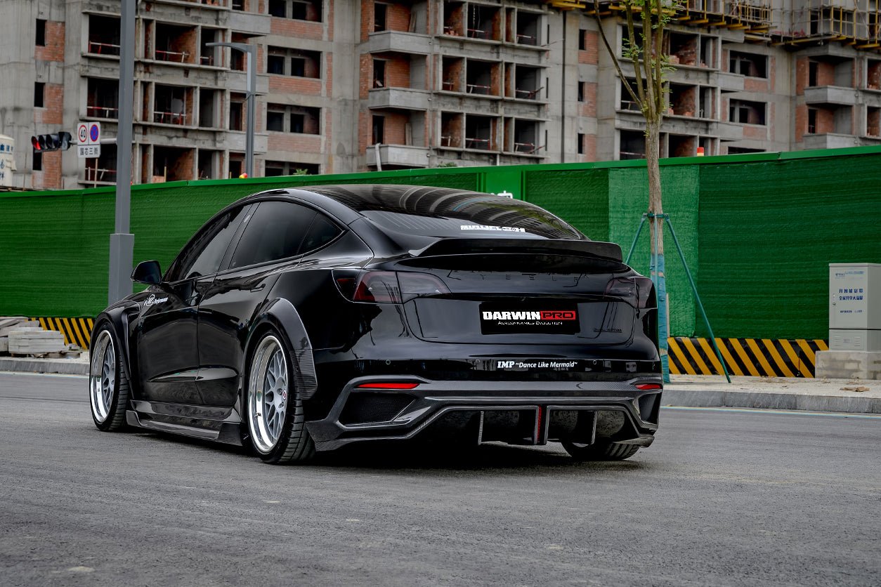 2021 - 2025 Tesla Model 3 IMP Performance Partial Carbon Fiber Full Body Kit
