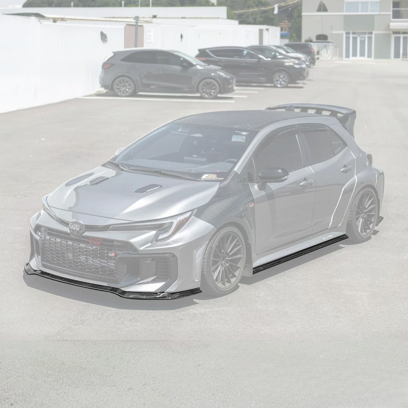 GR Corolla GR Package Carbon Fiber Front Splitter Lip with Side Skirts 2025-Up
