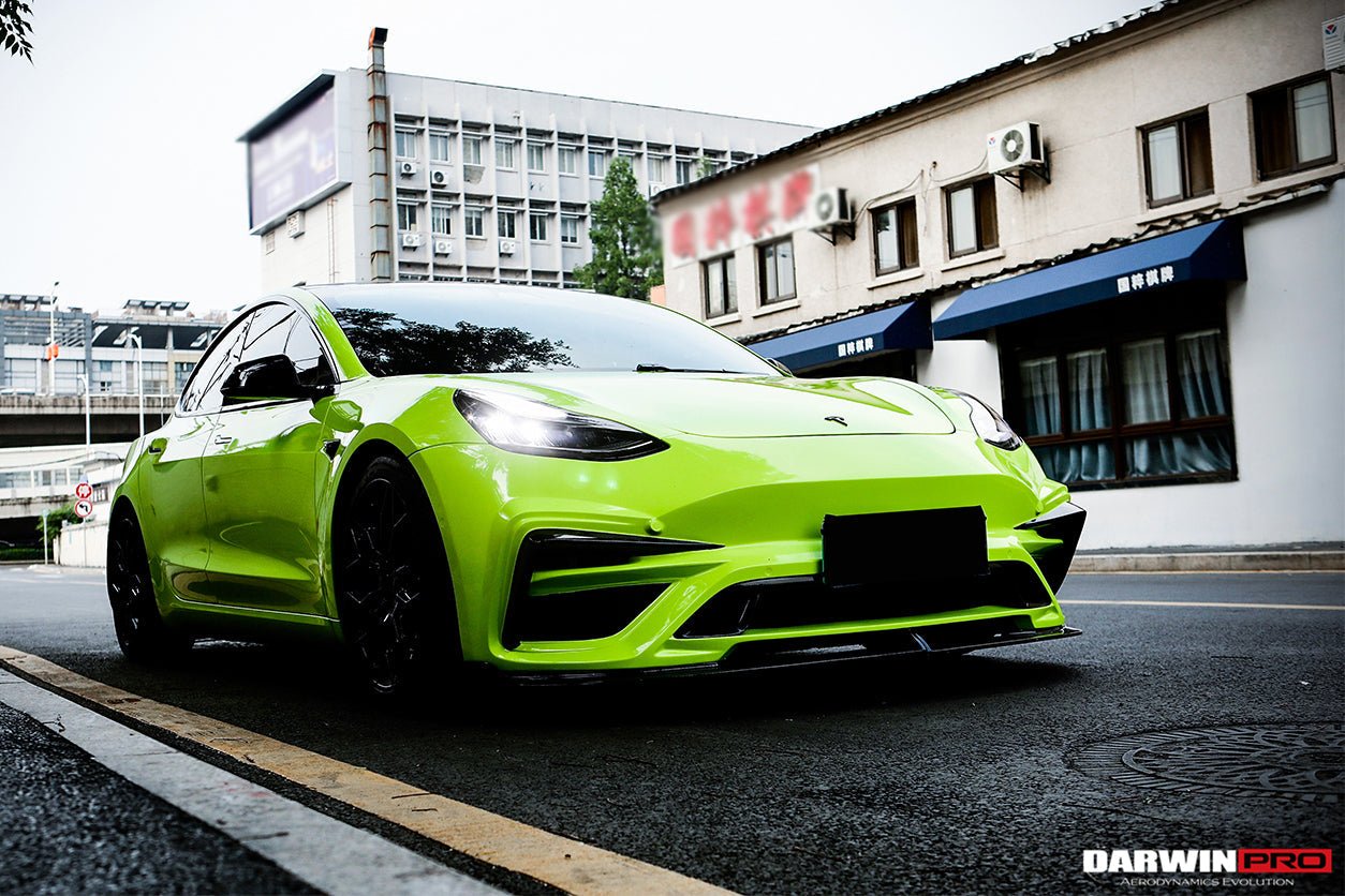 2017 - 2023 Tesla Model 3 IMP Performance Partial Carbon Fiber Front Bumper