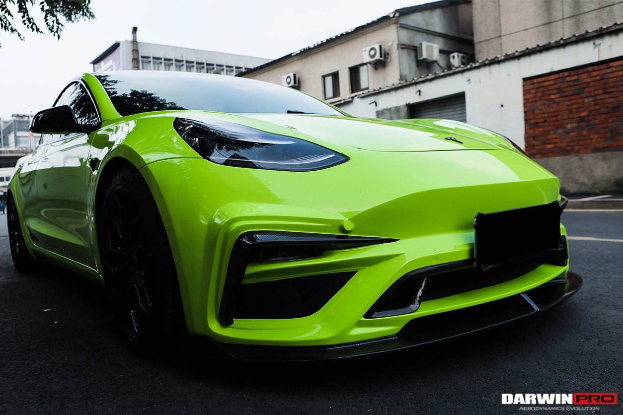 2017 - 2023 Tesla Model 3 IMP Performance Partial Carbon Fiber Front Bumper