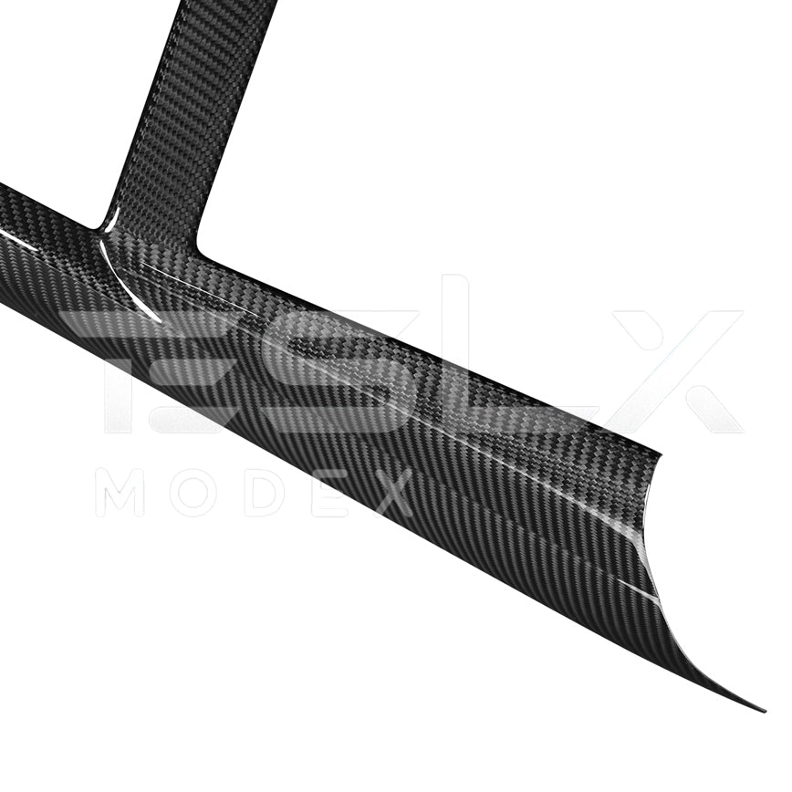 Tesla Model 3 Highland Model Y Carbon Fiber Interior Console Frame Trim 2024-2025