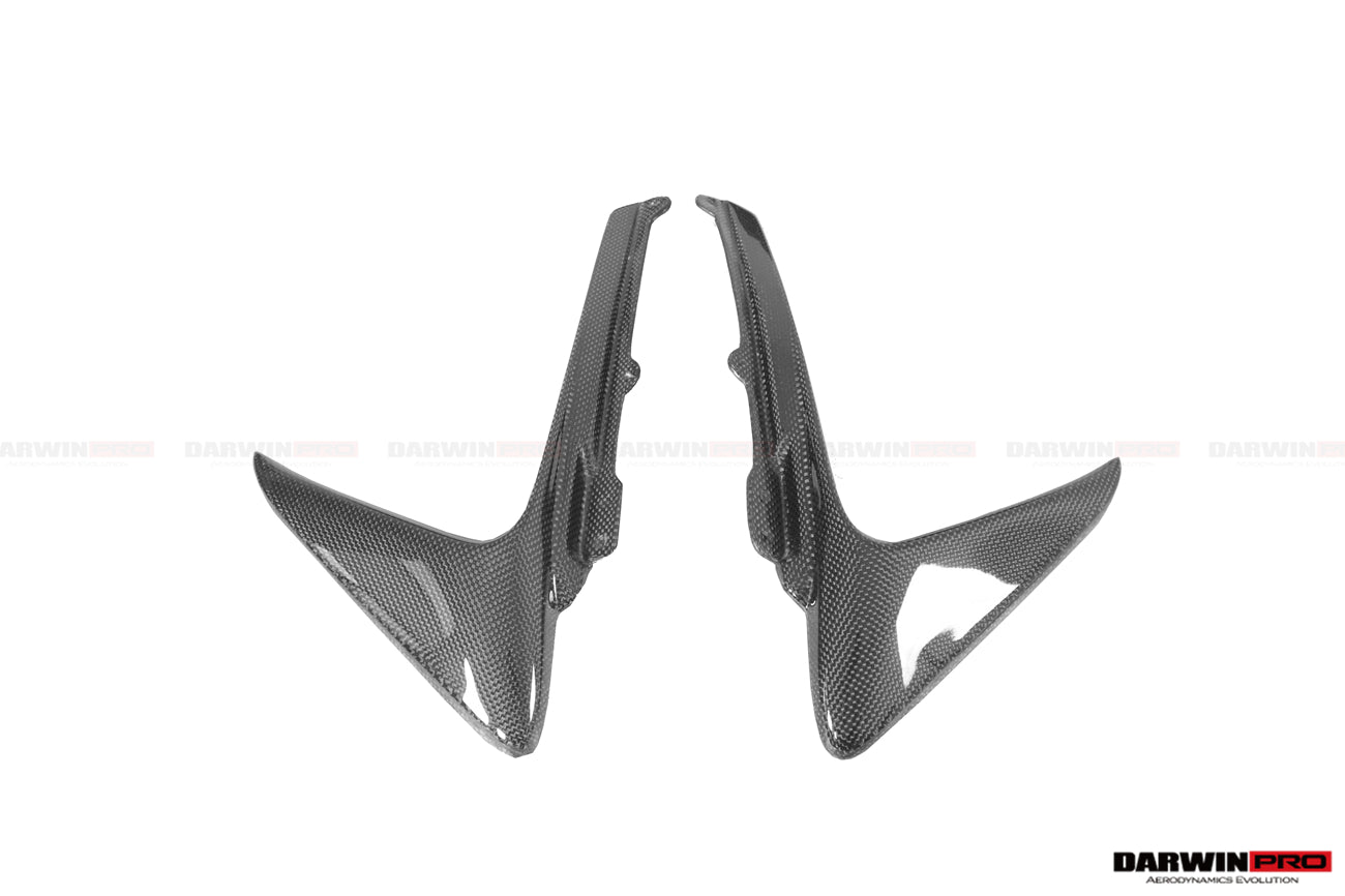 2018 - 2022 Ferrari 488 Pista Carbon Fiber Front Bumper Vent Canards