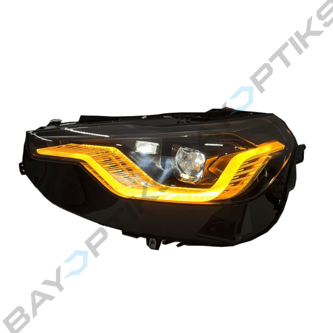 BMW 2 Series G42 Gold Dual Color LED Headlights 2022-2026