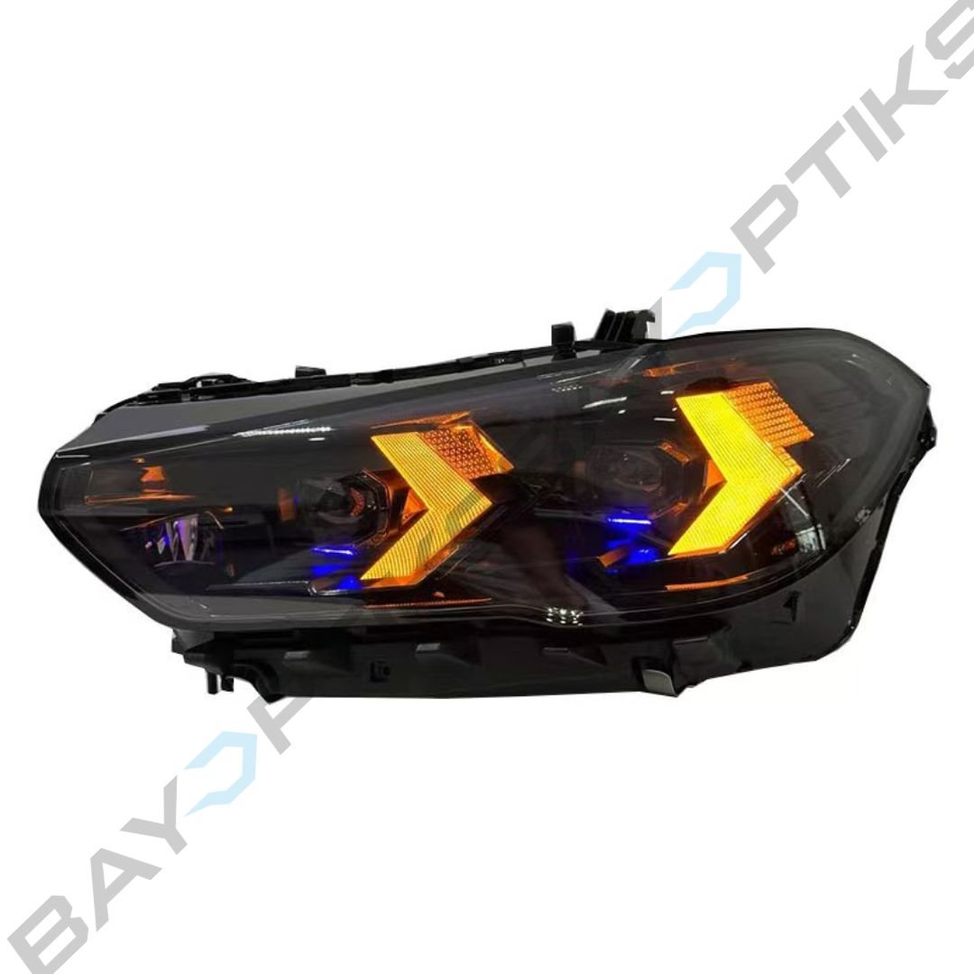 BMW X5 G05 G18 F95 Dual Color Yellow White LCI Style LED Headlights 2019-2022