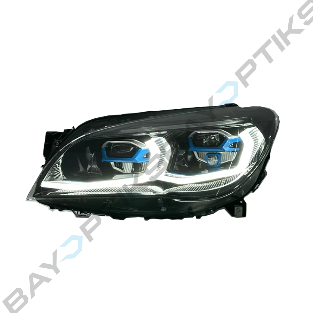 BMW 7 Series F02 G12 Style Dual Color LED Headlights 2009-2015