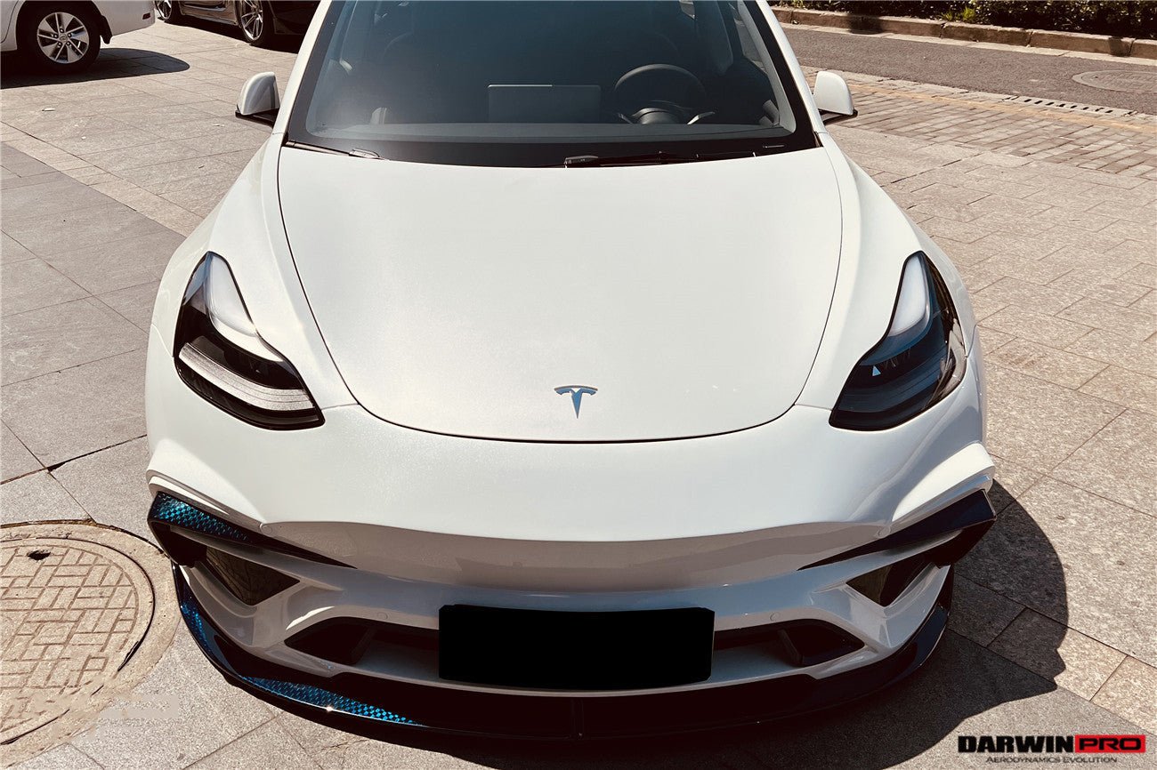 2017 - 2023 Tesla Model 3 IMP Performance Partial Carbon Fiber Front Bumper