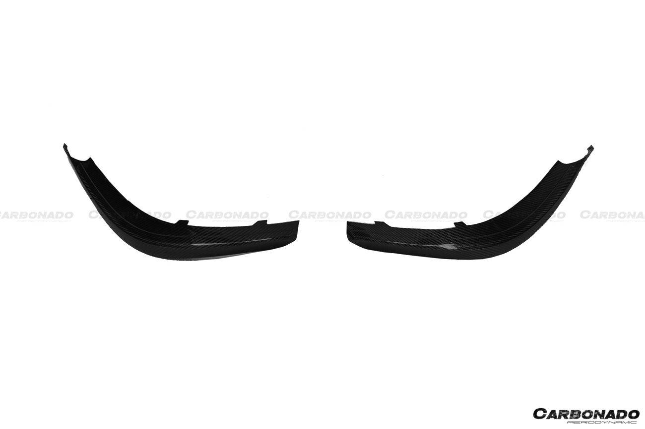2014-2017 Mercedes Benz C217 S63/S65 AMG Coupe OE Style Carbon Front Bumper Canards - Carbonado
