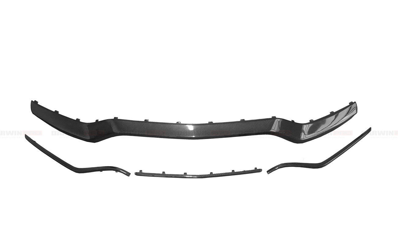 2015 - 2021 Mercedes Benz W205 C63&S AMG Carbon Fiber Front Bumper Trim Set (4pcs)