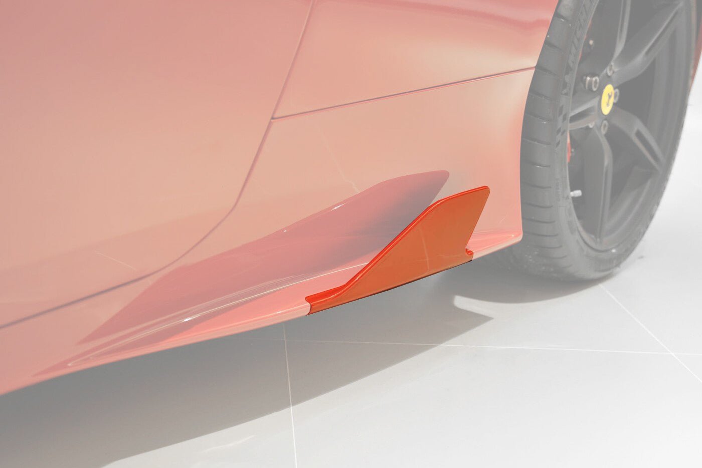 2013 - 2015 Ferrari 458 Speciale Carbon Fiber Side Skirt Canards