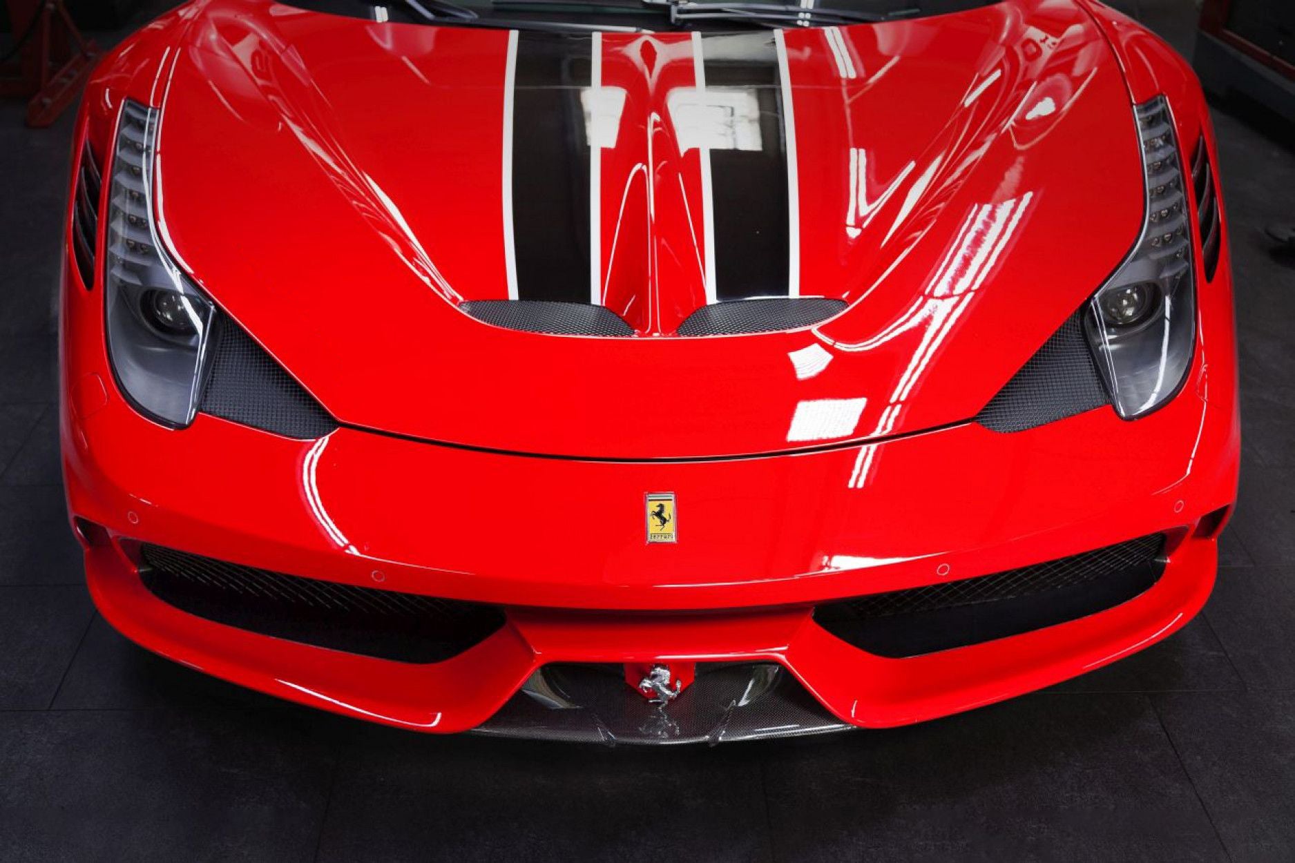2013 - 2015 Ferrari 458 Speciale Carbon Fiber Front Lip