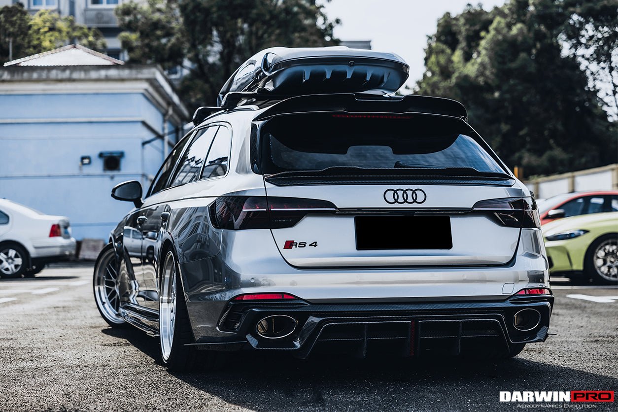 2017 - 2024 Audi RS4 B9 BKSS Style Rear Diffuser with Winglets