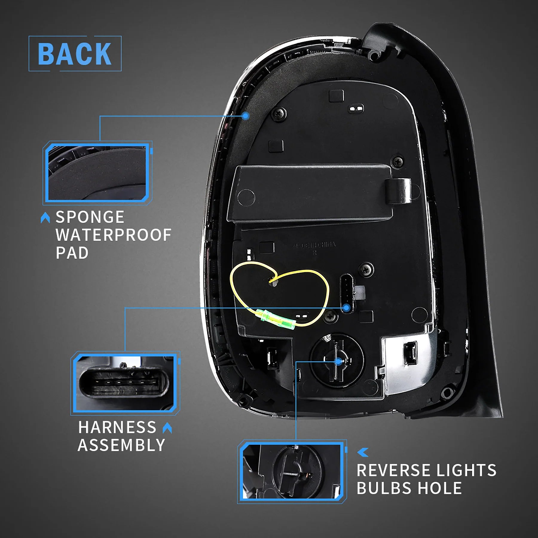 BMW Mini Cooper Hatch F55 F56 F57 Chrome Trim LED Taillights 2014 - 2019