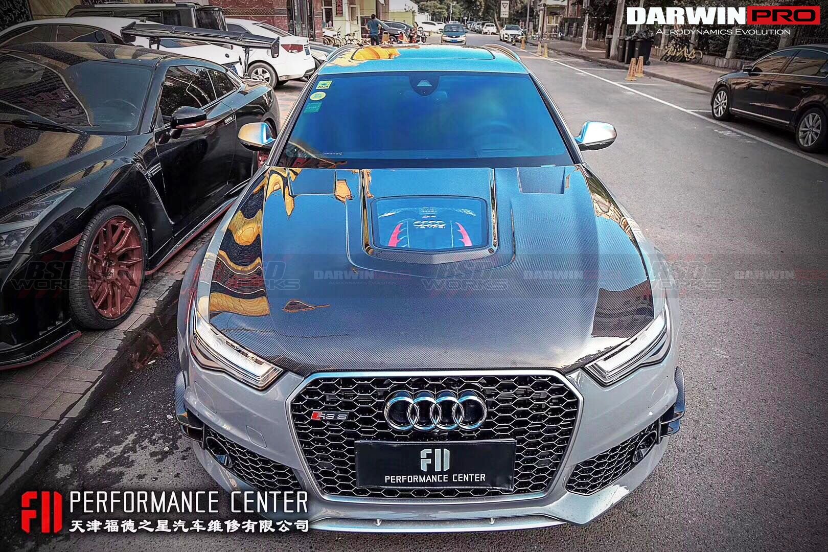 2013 - 2018 Audi A6 S6 RS6 BKSS Style Carbon Fiber Hood