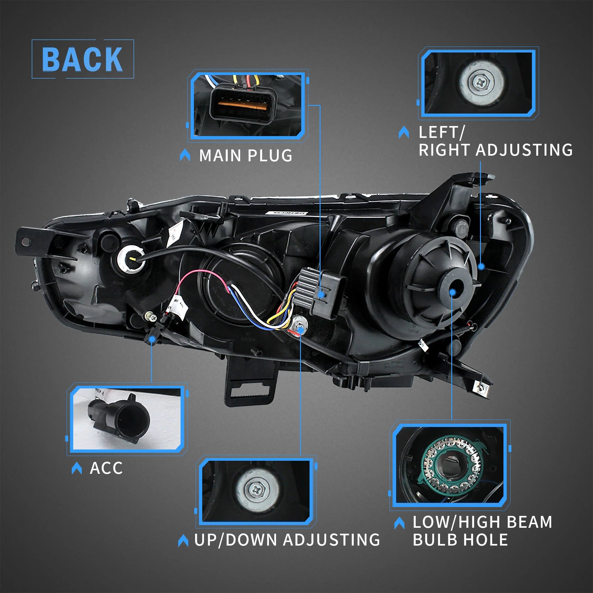 Mitsubishi Lancer /EVO X LED Headlights 2008 - 2017