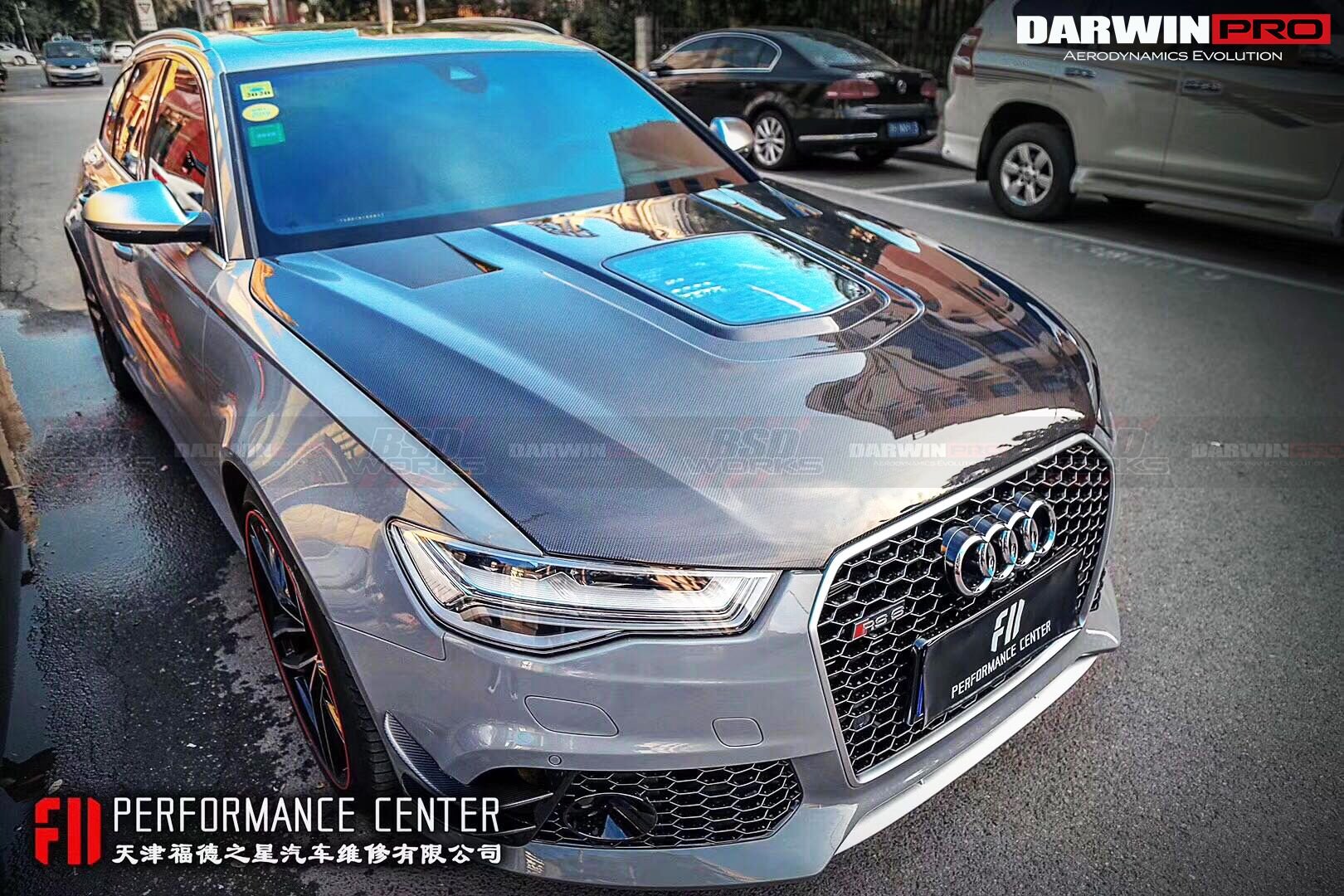 2013 - 2018 Audi A6 S6 RS6 BKSS Style Carbon Fiber Hood