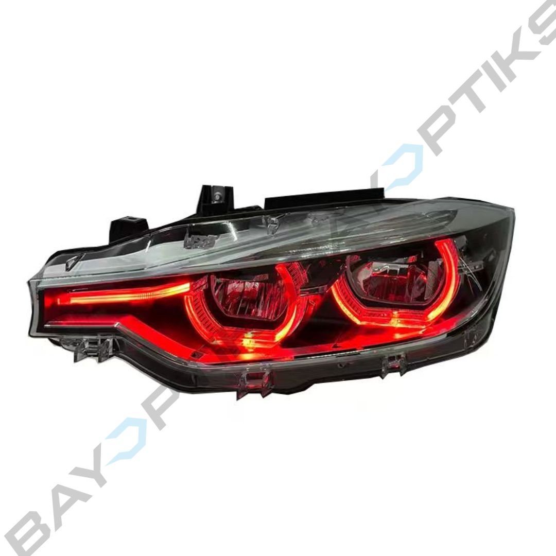 BMW 3 Series F30 OEM Chrome LCI Style Tri-Color Headlights 2013-2018