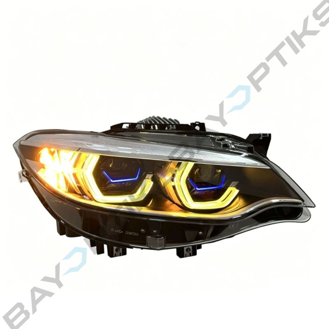 BMW 2 Series F22 Remaban Blue Trim Style Dual Projector Headlights 2014-2021