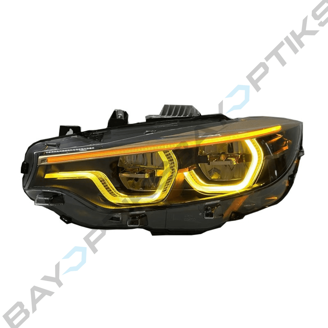 BMW F80 F82 F32 Ikon Style Tri Color CSL Golden Version LED Headlights 2014-2017