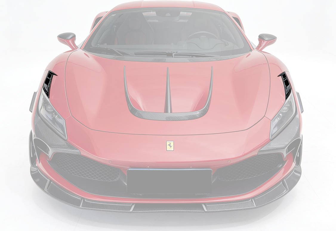 Ferrari F8 MSY Style Carbon Fiber Headlight Vents 2019-2024