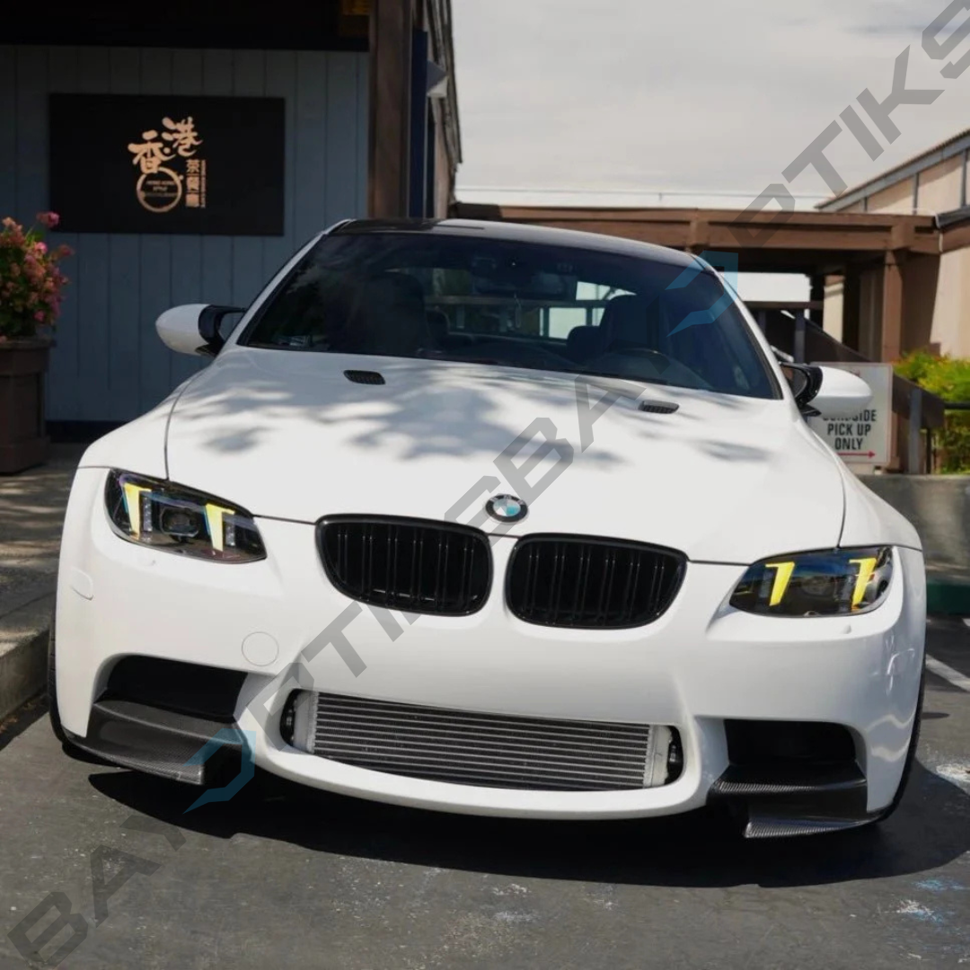 BMW E90 E92 M3 & 3 Series Coupe CSL Yellow/White Snake Eyes Style Headlights 2007–2013