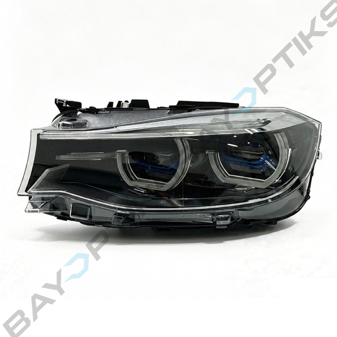 BMW 3 Series GT F34 Laser Style LED Headlights with Yellow/White Angel Eyes 2013-2020