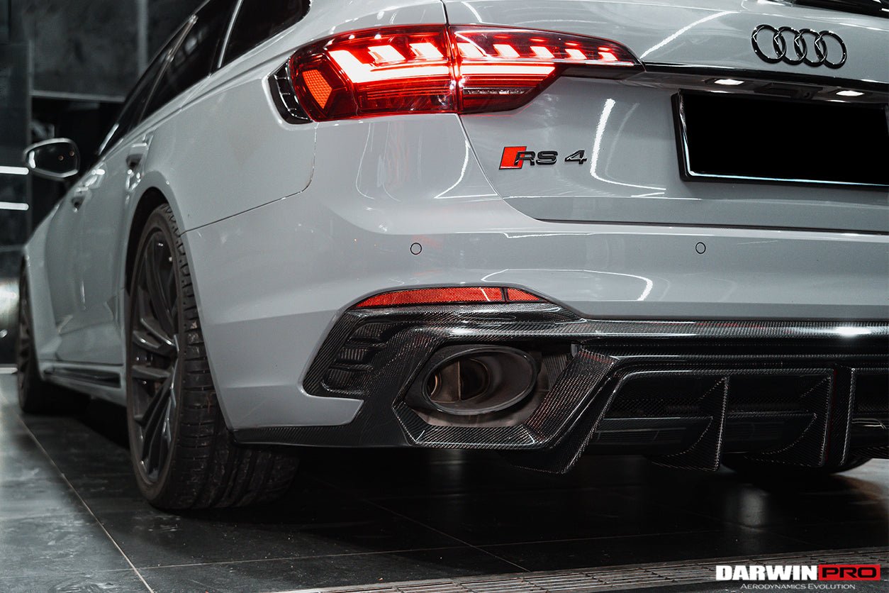 2017 - 2024 Audi RS4 B9 BKSS Style Rear Diffuser with Winglets