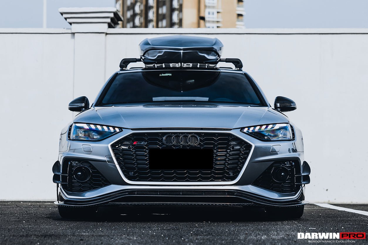2020 - 2024 Audi RS4 B9.5 BKSS Style Carbon Fiber Front Bumper Canards