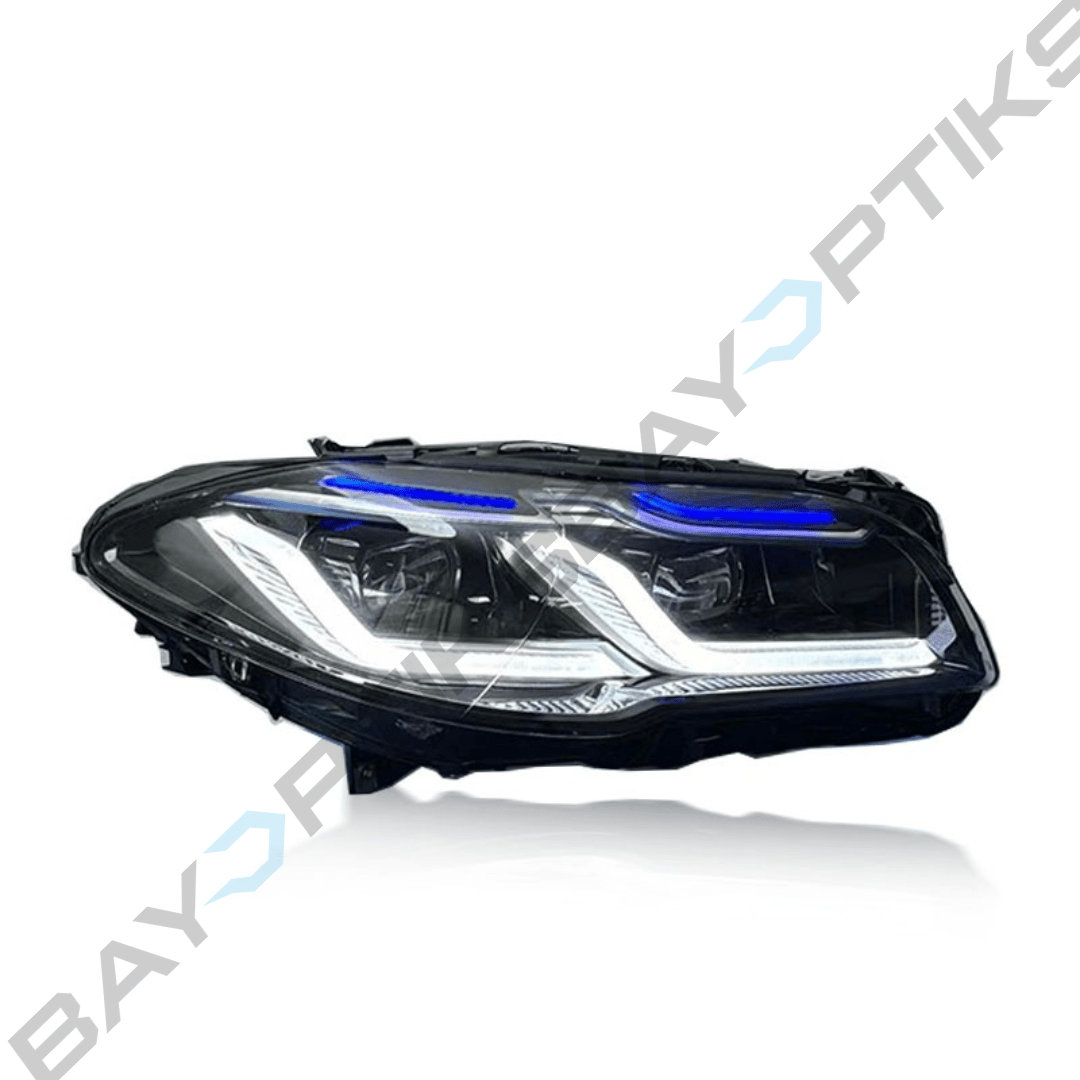 BMW 5 Series F10 Dual Color CSL Yellow/White DRL Laser Style LED Headlights 2011-2017