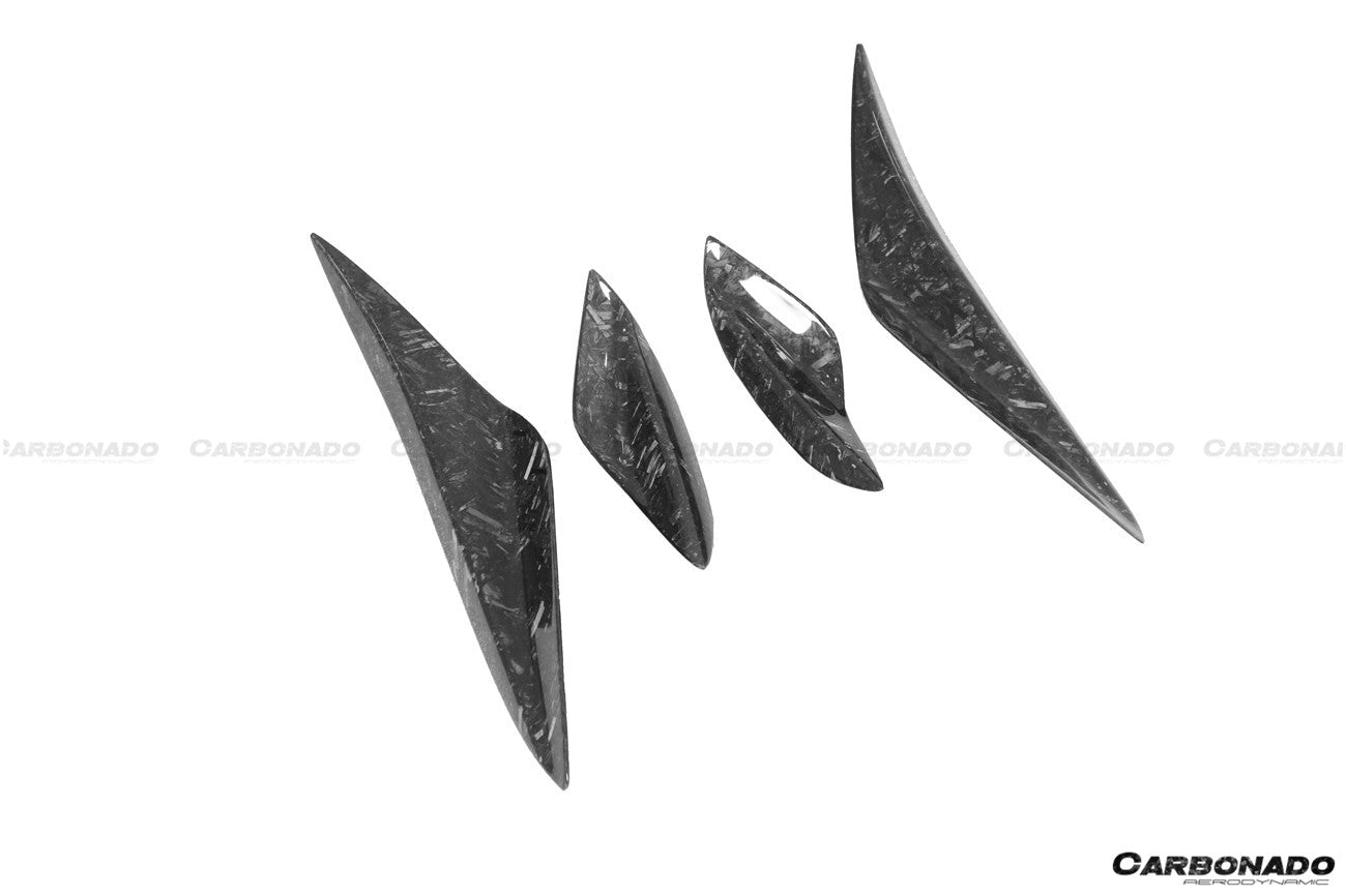 2008-2012 BMW E9X M3 KA Style Carbon Fiber Canards