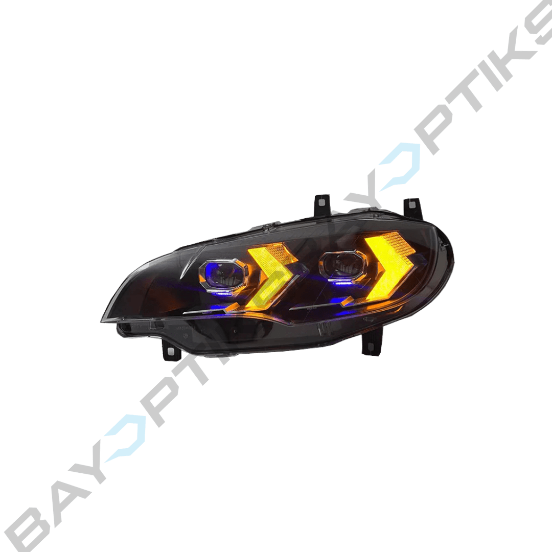 E71 X6 FACELIFT G05 X5 STYLE CSL Yellow/White LED Headlights (2008-2014)