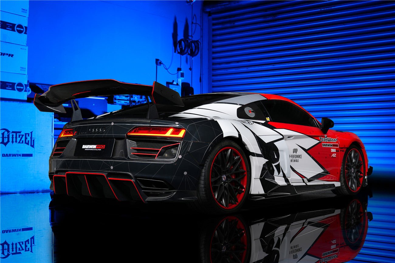 2016 - 2018 Audi R8 Coupe/Spyder iMPII Carbon Fiber Side Skirts Add on