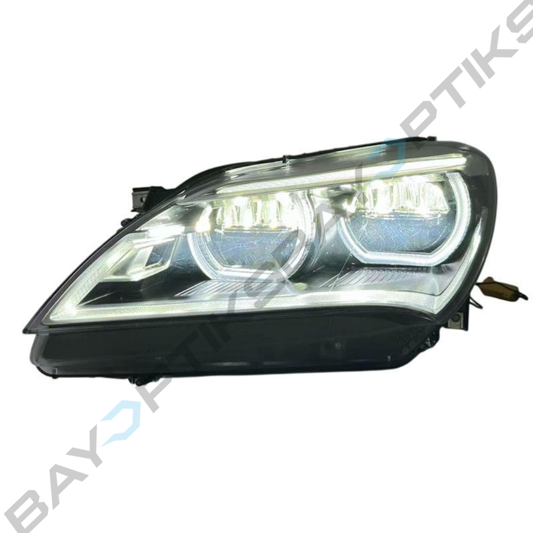 BMW 6 Series Gran Coupe F06 Dual-Color LED Headlights with Yellow/White Angel Eyes 2012-2013