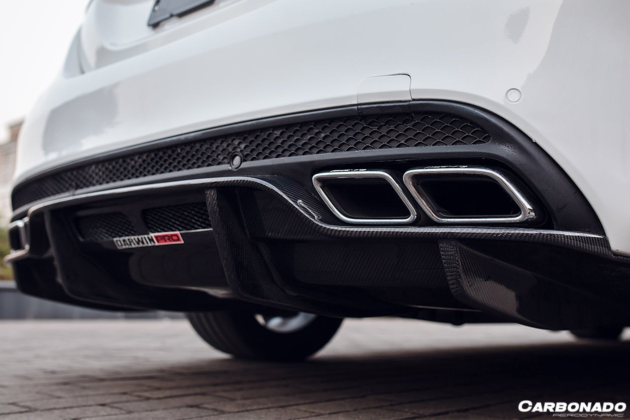 2015 - 2021 Mercedes Benz W205 C63/S AMG Sedan PS Style Rear Diffuser