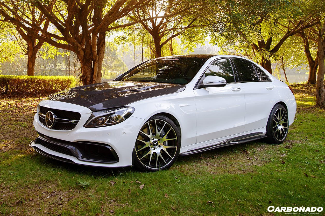 2015 - 2021 Mercedes Benz C-Class W205 Sedan PS Style Side Skirts