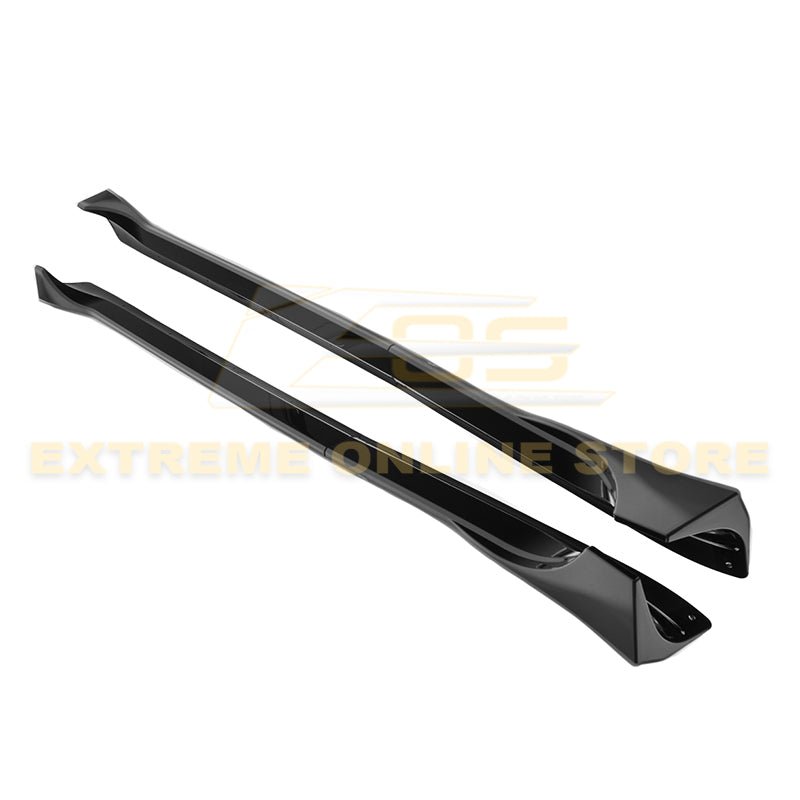 Tesla Model Y Performance Style Gloss Black Side Skirts Rocker Panels 2020-2024