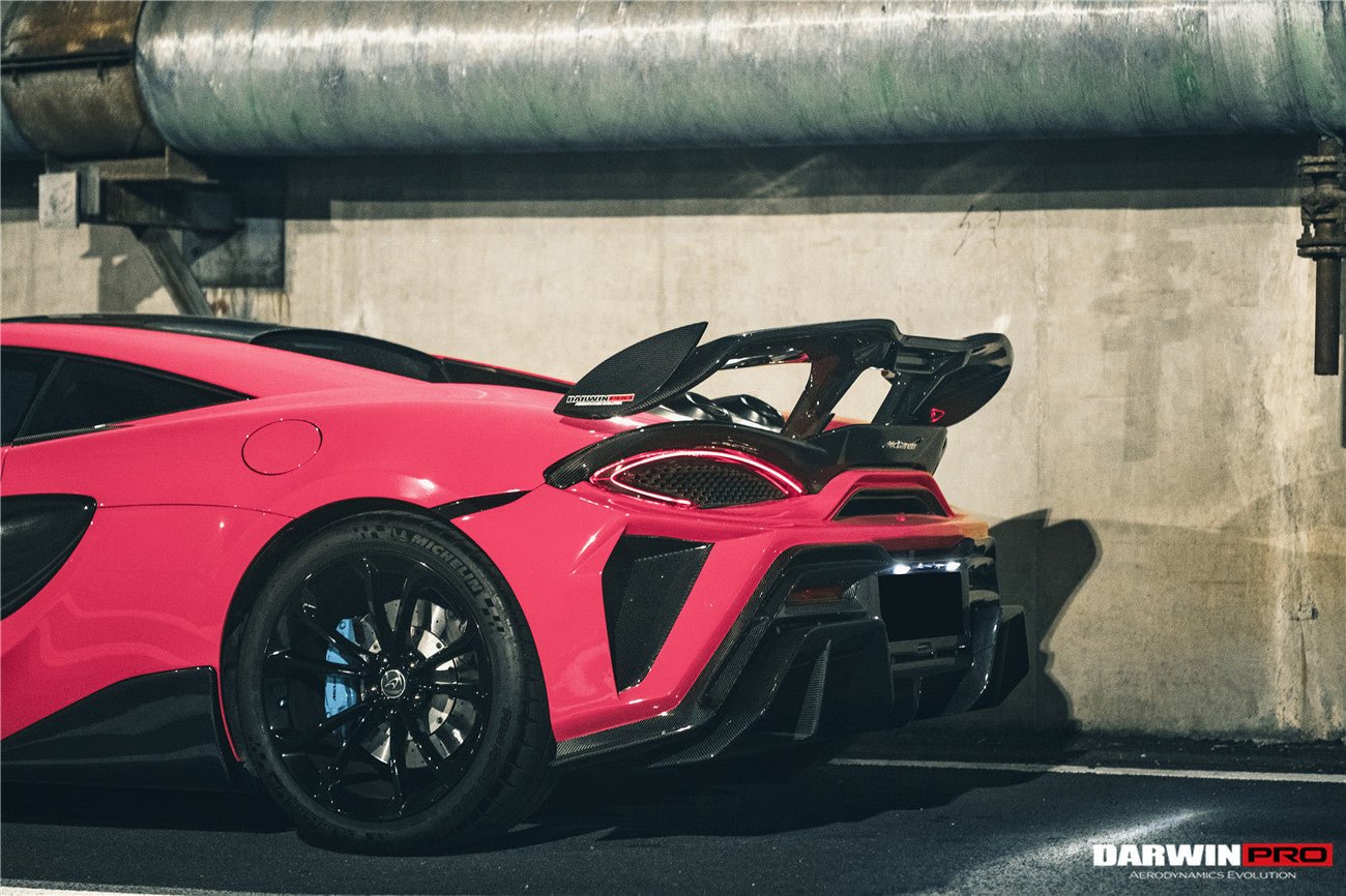 2018 - 2021 McLaren 600lt BKSS Style Partial Carbon Fiber Rear Bumper