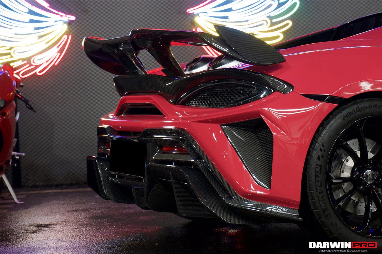 2018 - 2021 McLaren 600lt BKSS Style Partial Carbon Fiber Rear Bumper