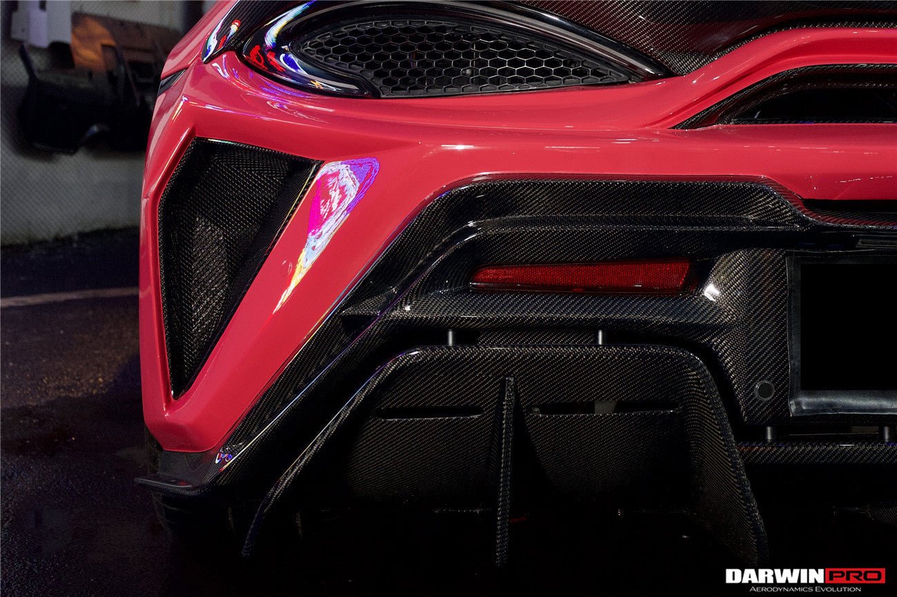 2018 - 2021 McLaren 600lt BKSS Style Partial Carbon Fiber Rear Bumper