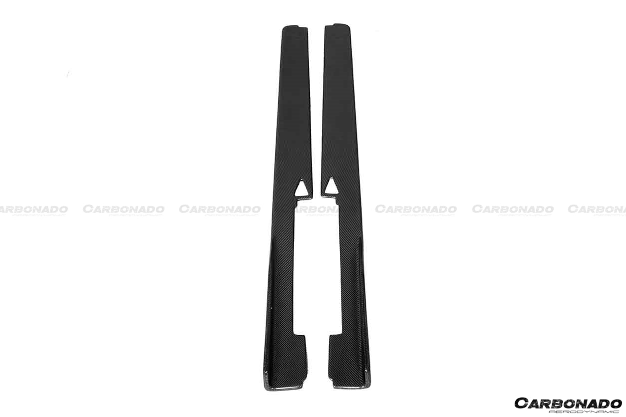 2010 - 2015 Ferrari 458 Coupe & Spyder AV Style Carbon Fiber Side Skirts Under Board