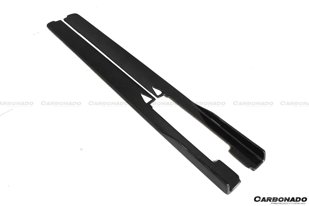 2010 - 2015 Ferrari 458 Coupe & Spyder AV Style Carbon Fiber Side Skirts Under Board