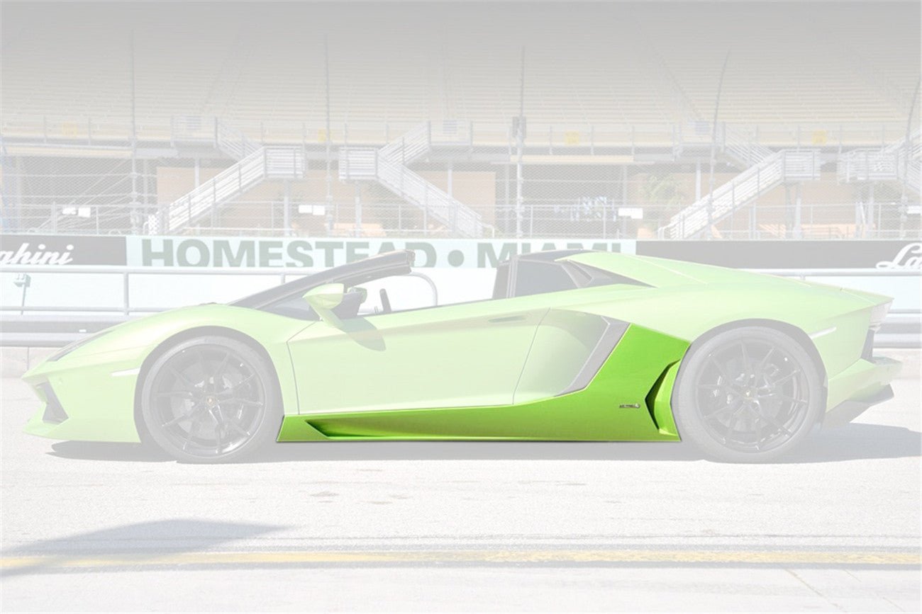 2011-2021 Lamborghini Aventador LP700 LP740 Coupe & Roadster Carbon Fiber Side Skirts - DarwinPRO Aerodynamics