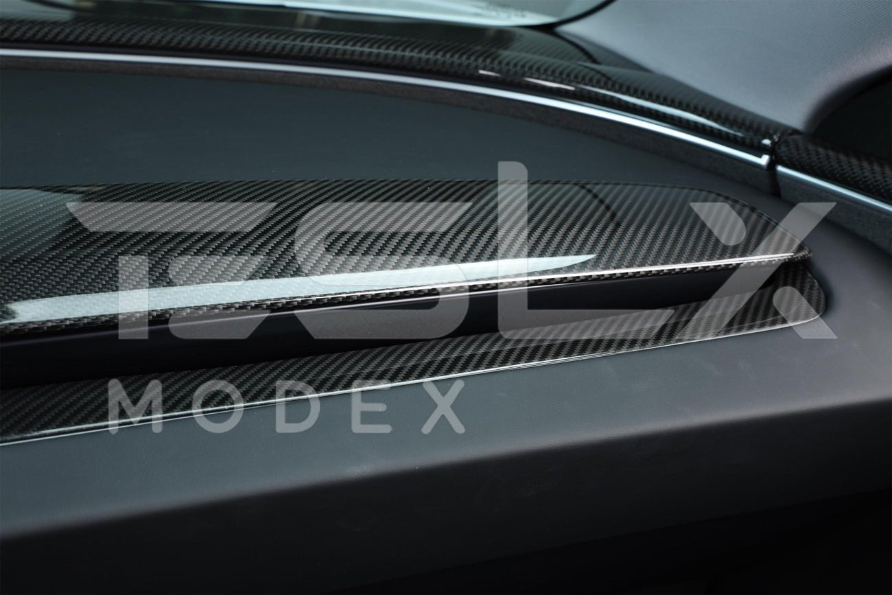 Tesla Model 3 Highland / Model Y Carbon Fiber Interior Front Dashboard Cover 2024-Up