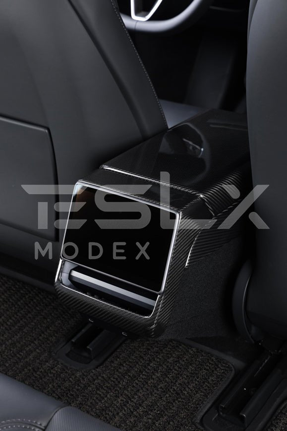 Tesla Model 3 Highland / Model Y Carbon Fiber Interior Rear Display Frame Cover 2024-Up