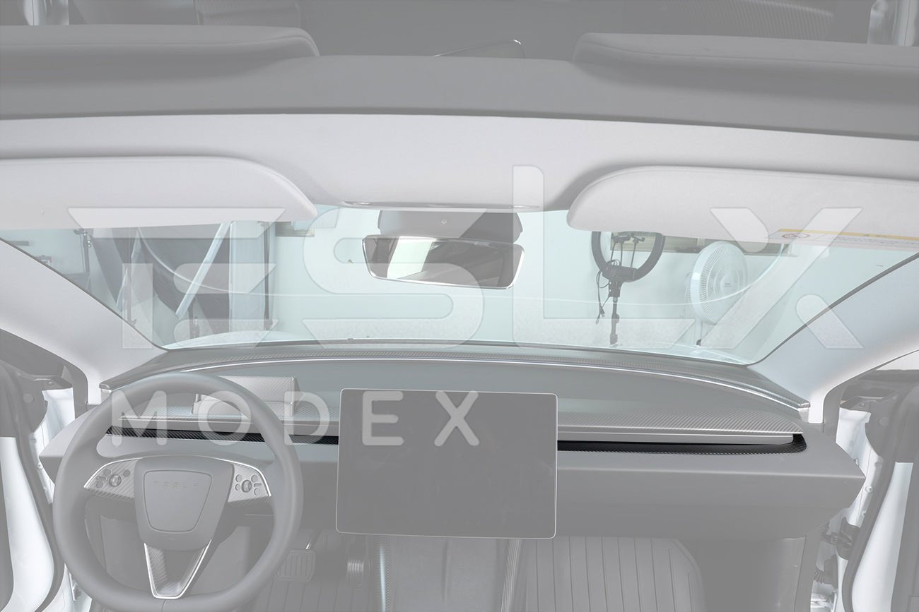 Tesla Model 3 Highland / Model Y Carbon Fiber Interior Front Center Air Outlet Frame Cover 2024-Up