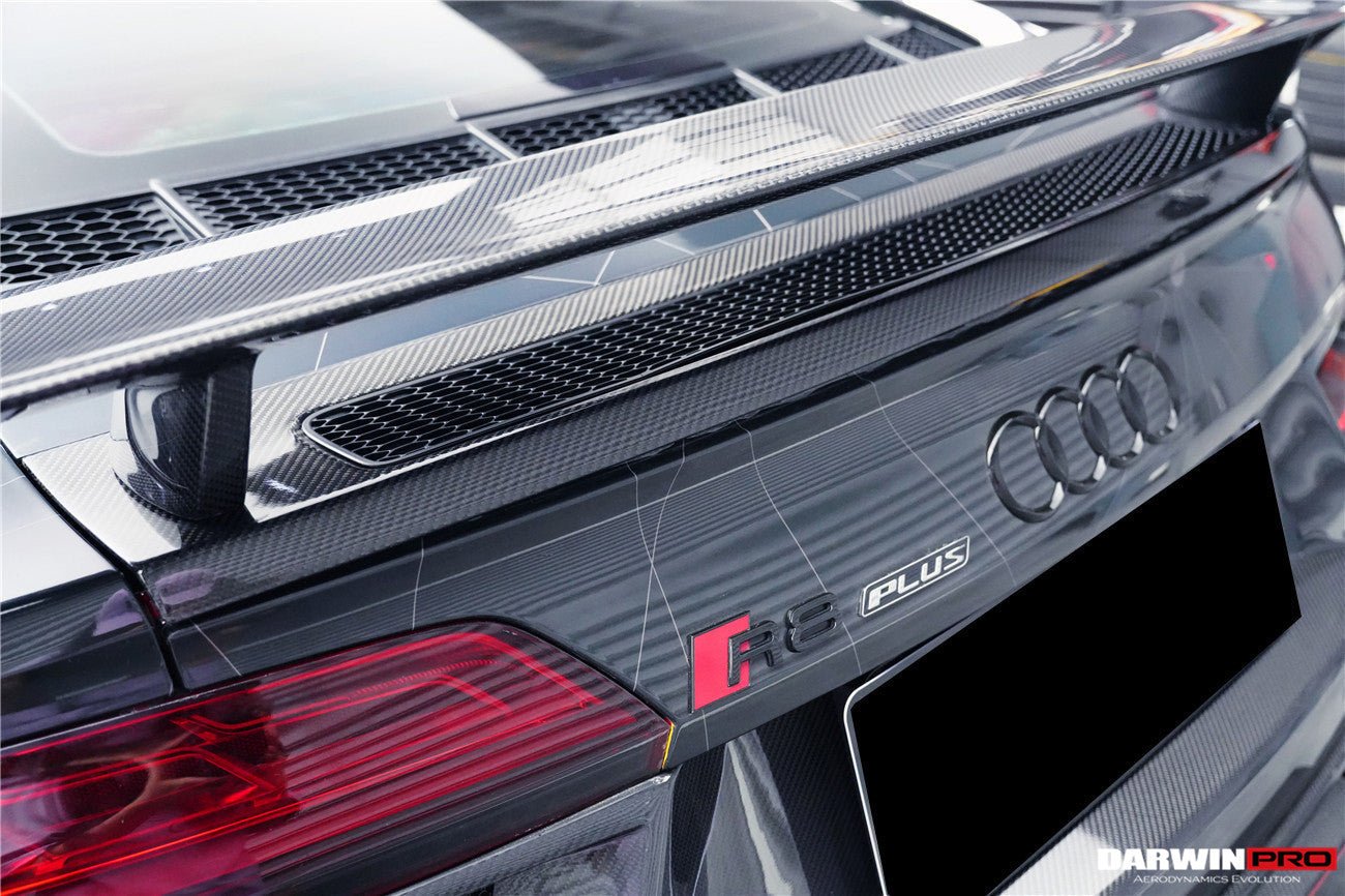 2016 - 2019 Audi R8 GEN2 V10 PLUS Coupe ONLY GT Style Carbon Fiber Trunk Wing with Base