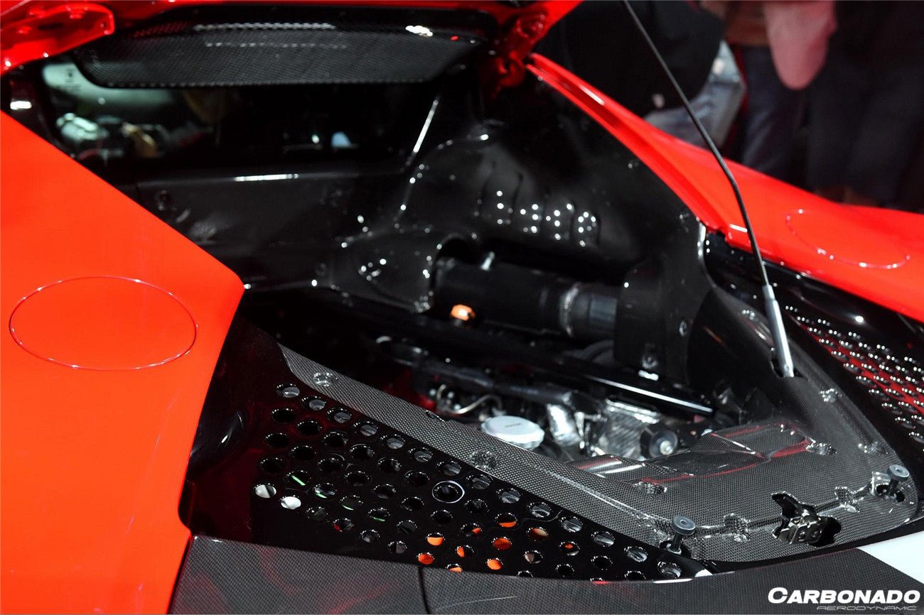 Ferrari SF90 Stradale OE Style Autoclave Carbon Fiber Engine Interior (2020+)