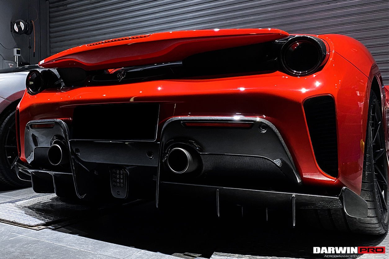 2018 - 2022 Ferrari 488 Pista Rear Bumper With Upper Shell (Not including Diffuser)