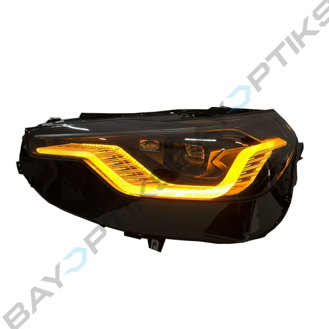 BMW 2 Series G42 Black Shadow Dual Color LED Headlights 2022-2026